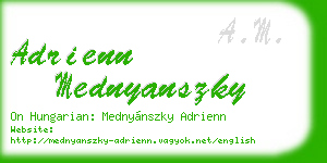 adrienn mednyanszky business card
